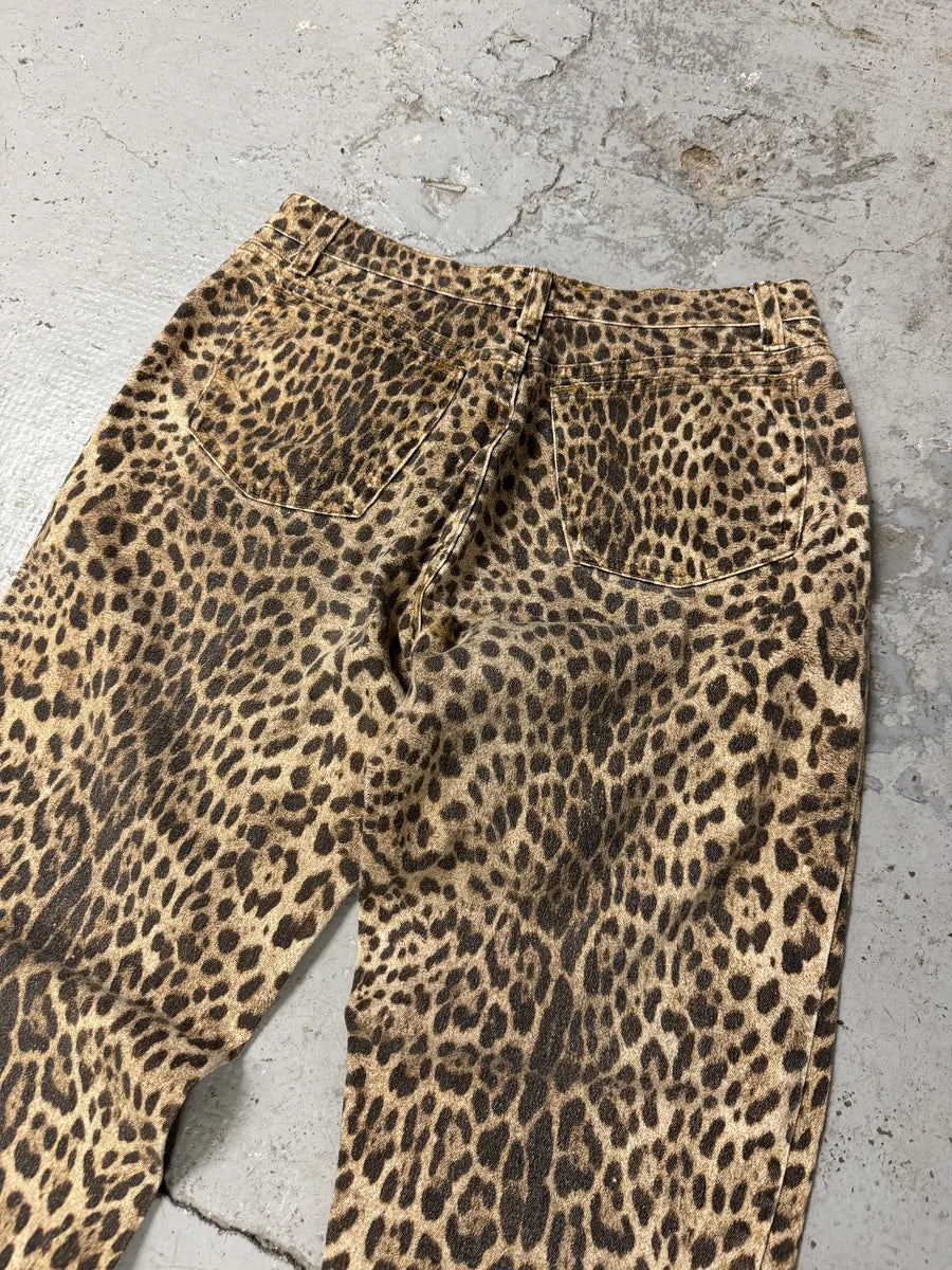 2000s Roberto Cavalli Leopard Print Pants oolIVUr 6