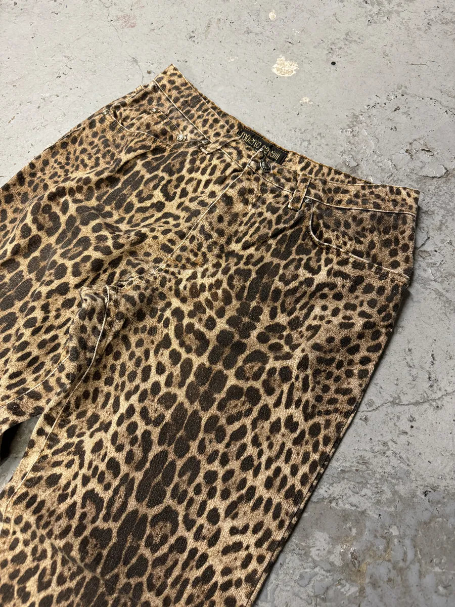 2000s Roberto Cavalli Leopard Print Pants oolIVUr 7
