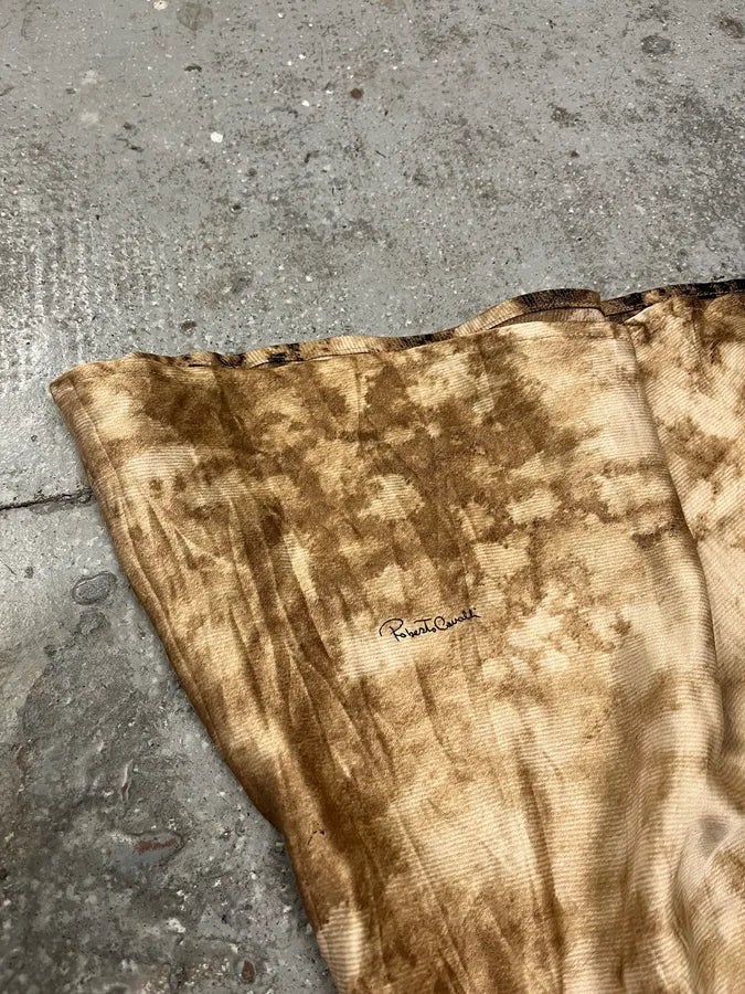 2000s Roberto Cavalli Leopard Raw Skirt (M) VpyrXAO 8