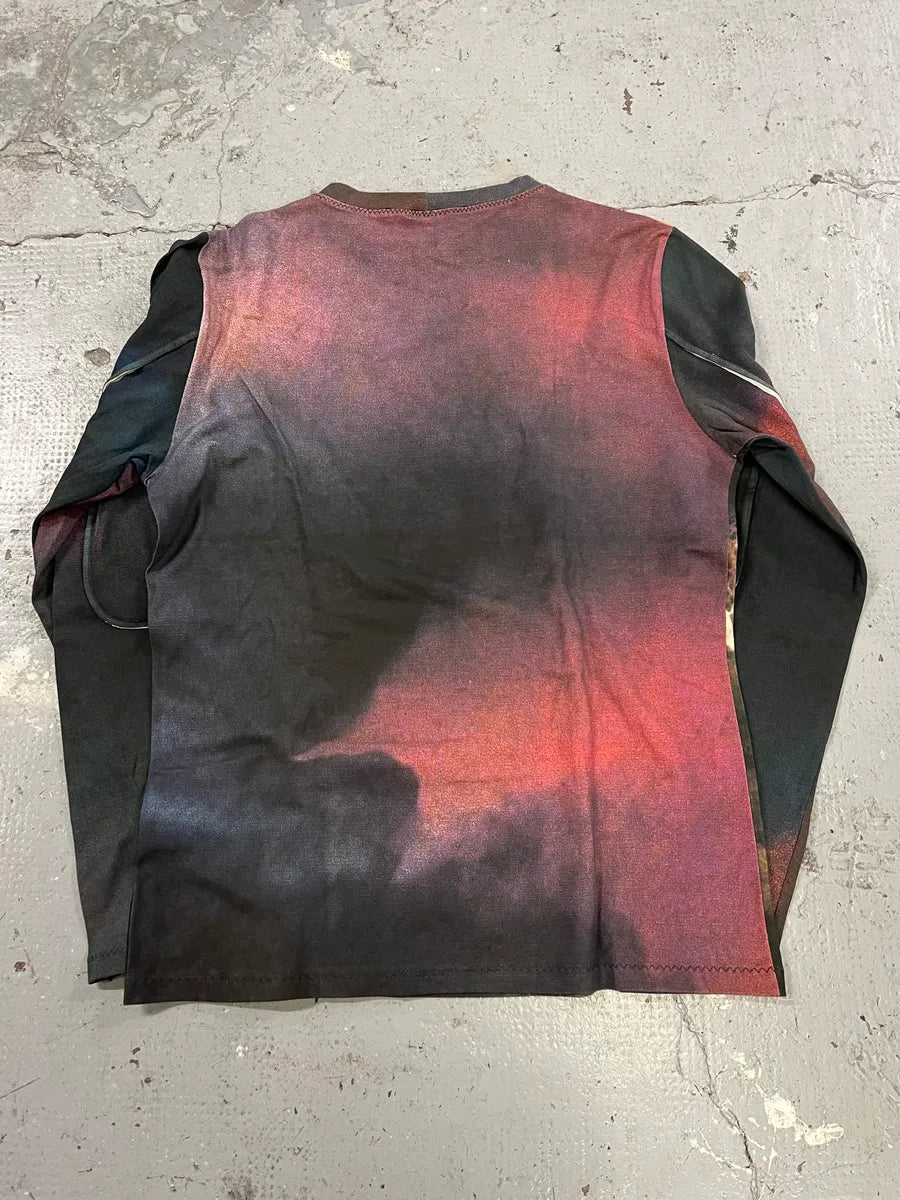 2000s Roberto Cavalli Leopard Red Crepuscule Longsleeves (S) ejbciWX 7