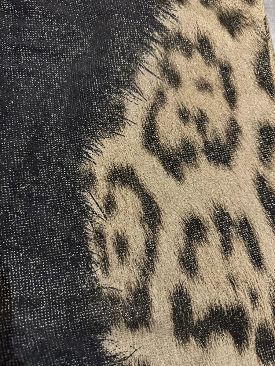 2000s Roberto Cavalli Leopard Shimmering Brut Pants (M) FPvwTuq 6