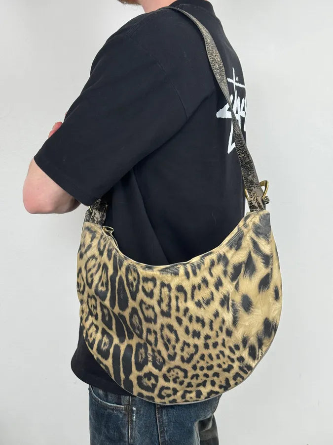 2000s Roberto Cavalli Leopard Shoulder Bag jflxtck 1