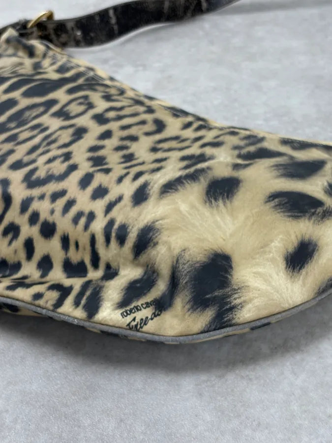 2000s Roberto Cavalli Leopard Shoulder Bag jflxtck 5