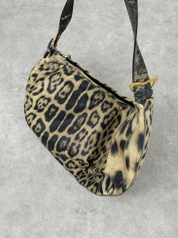2000s Roberto Cavalli Leopard Shoulder Bag jflxtck 7