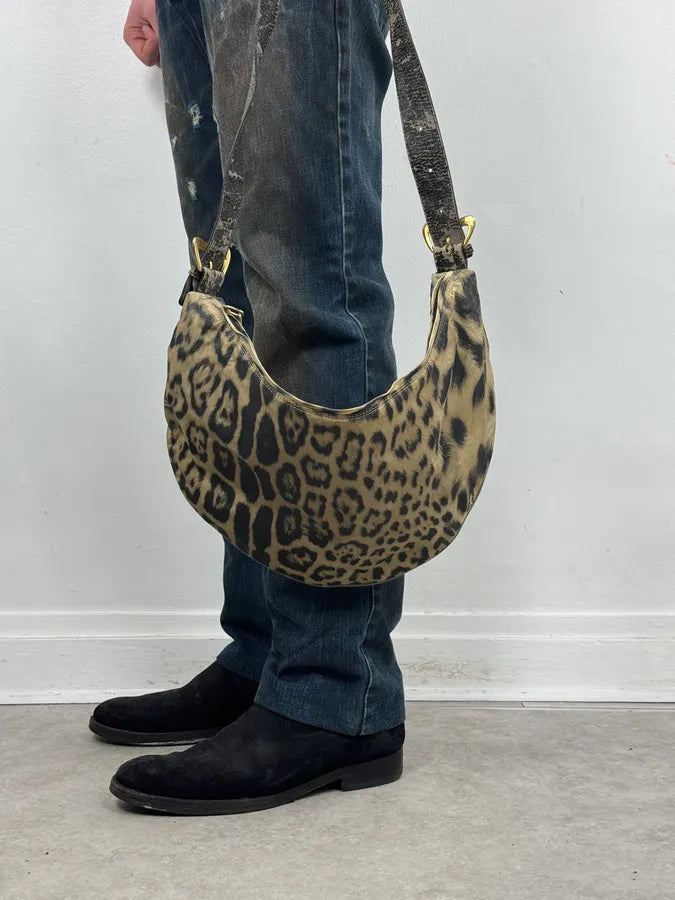 2000s Roberto Cavalli Leopard Shoulder Bag jflxtck 2