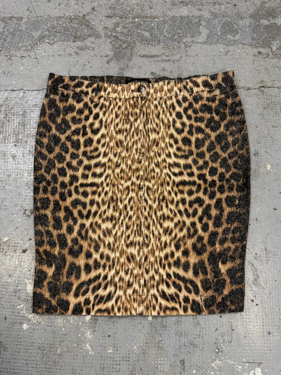 2000s Roberto Cavalli Leopard Skirt nFTUQWx 3