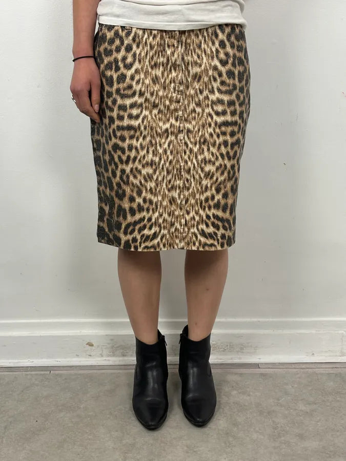 2000s Roberto Cavalli Leopard Skirt nFTUQWx 0