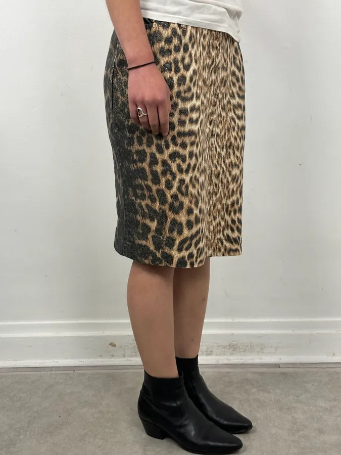 2000s Roberto Cavalli Leopard Skirt nFTUQWx 1