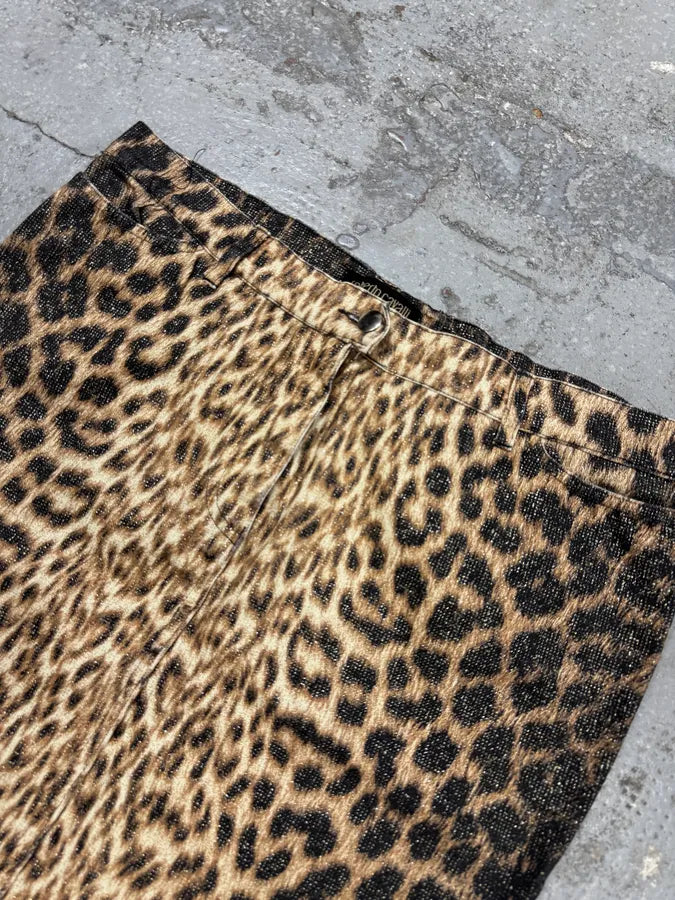 2000s Roberto Cavalli Leopard Skirt nFTUQWx 5