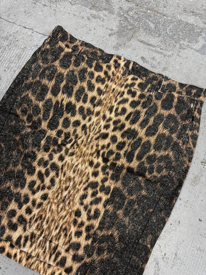 2000s Roberto Cavalli Leopard Skirt nFTUQWx 6