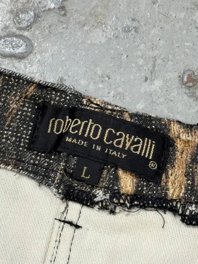 2000s Roberto Cavalli Leopard Skirt nFTUQWx 4