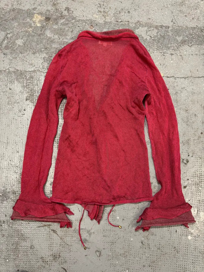 2000s Roberto Cavalli Light Pink Cardigan Top qqdRWiH 1