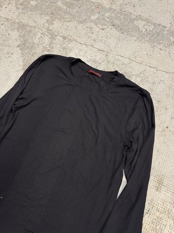 2000s Roberto Cavalli Lines Black Longsleeves RMjVjXT 3