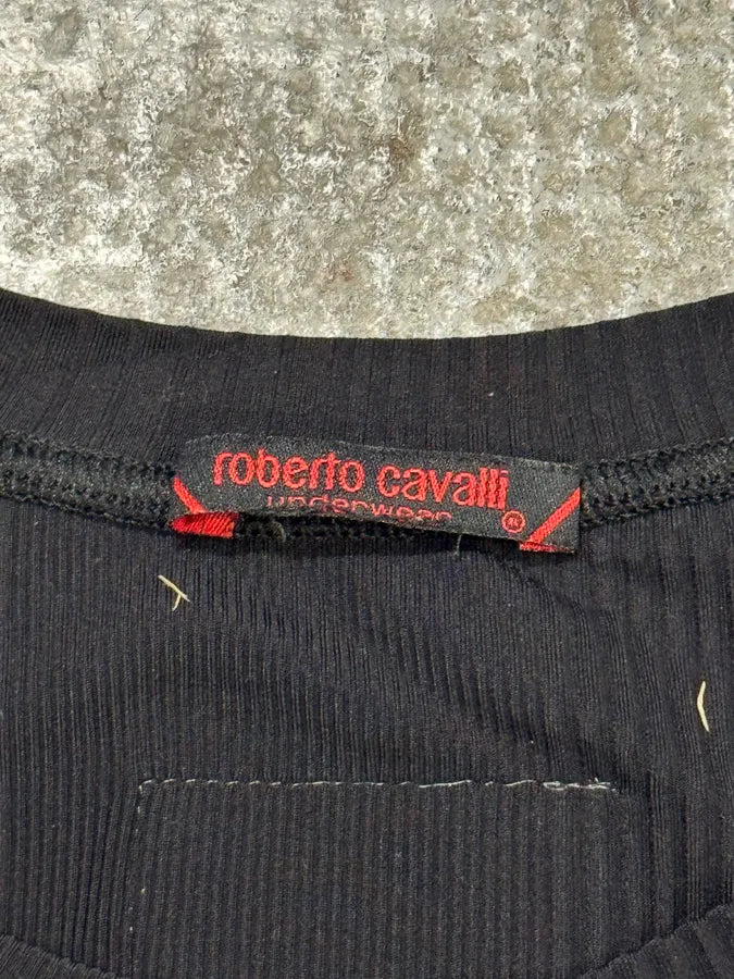 2000s Roberto Cavalli Lines Black Longsleeves RMjVjXT 4