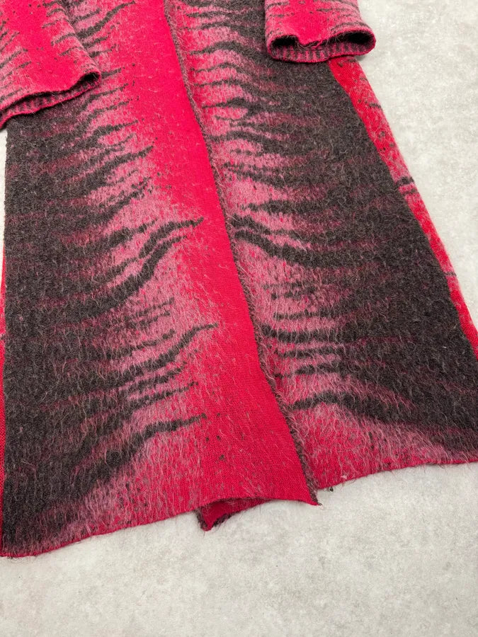 2000s Roberto Cavalli Long Devil Satan Mohair Raccoon Cardigan DnRYuEe 6