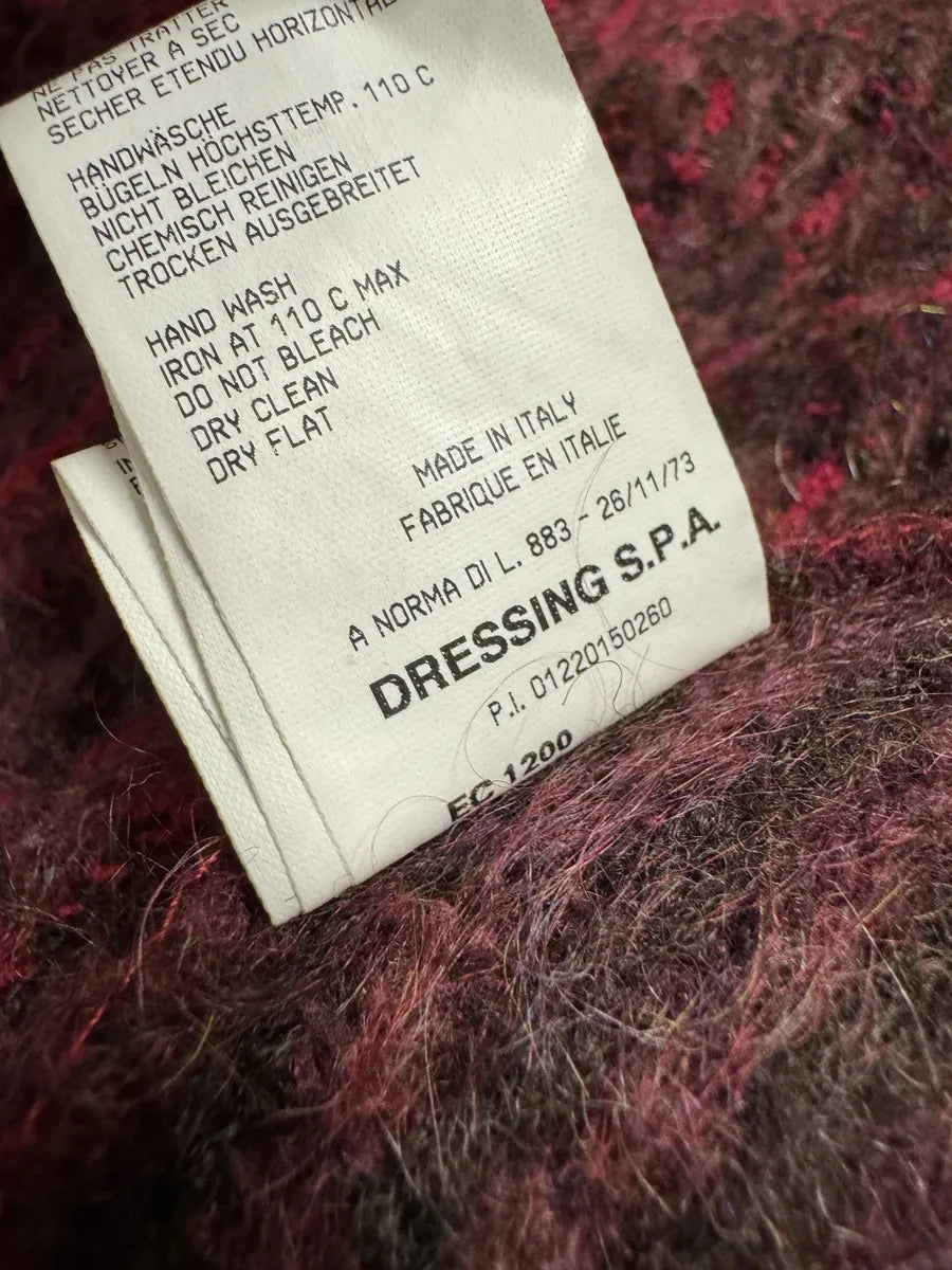 2000s Roberto Cavalli Long Devil Satan Mohair Raccoon Cardigan (L/XL) KBmFosp 8