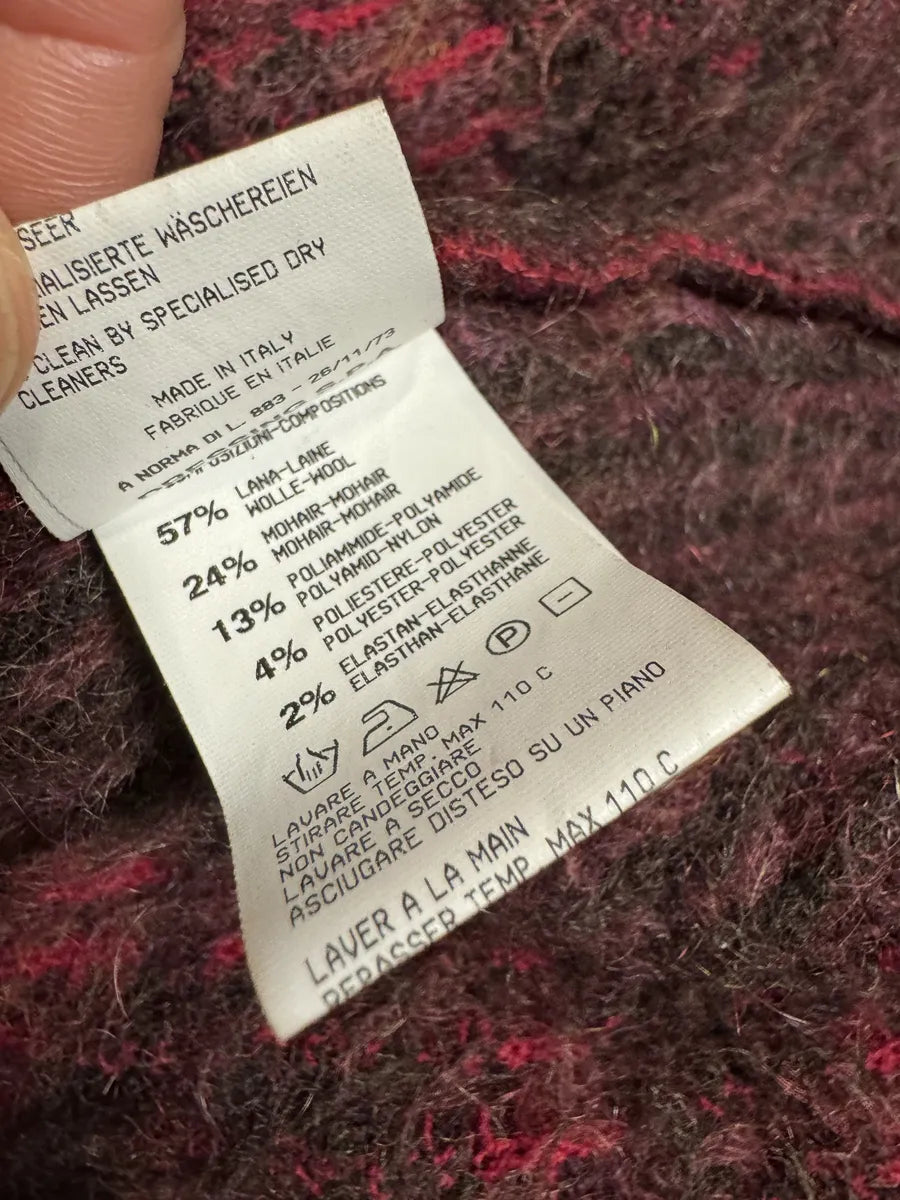 2000s Roberto Cavalli Long Devil Satan Mohair Raccoon Cardigan (L/XL) KBmFosp 10