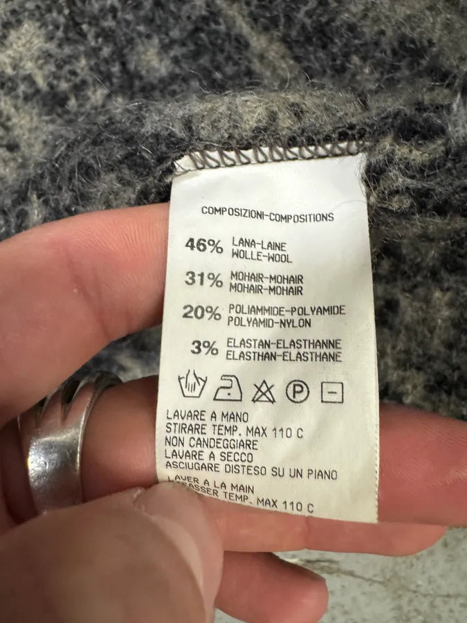 2000s Roberto Cavalli Long Mohair Zip-up Leopard Effect Jacket (S) CDxMFrN 9