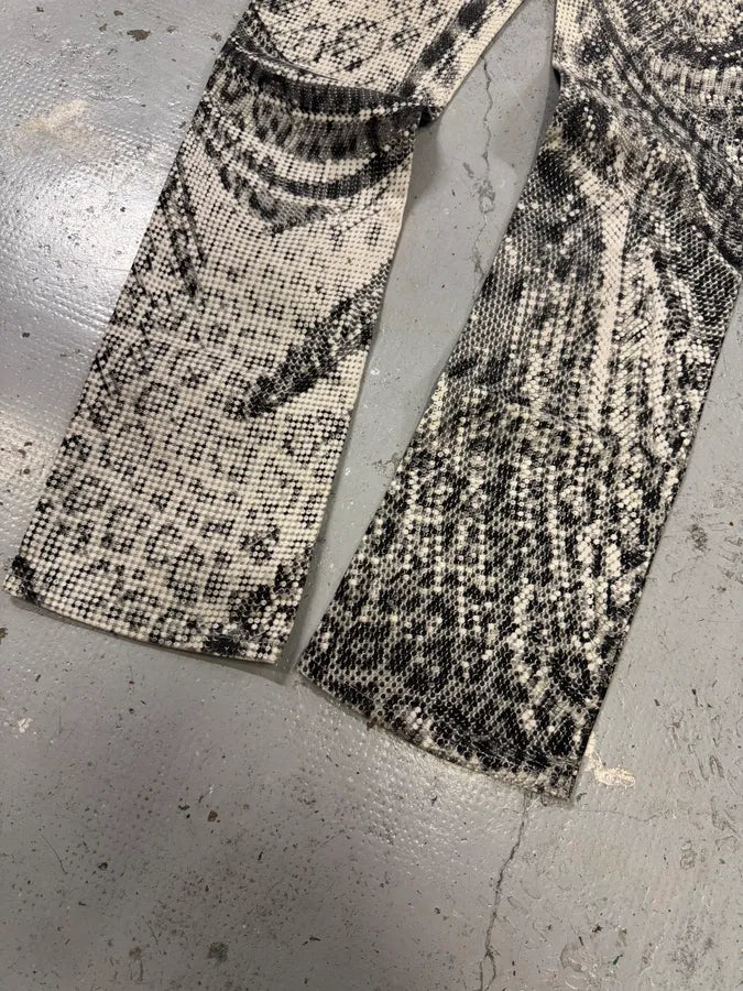 2000s Roberto Cavalli Luxury Animal Print Grey Pants PnpEdNI 7