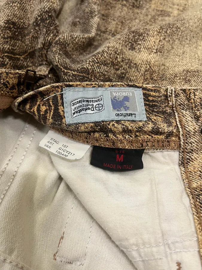 2000s Roberto Cavalli Marble Cozy Pants (M) 11
