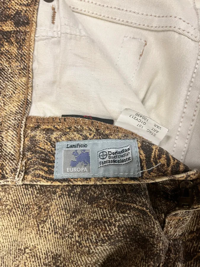 2000s Roberto Cavalli Marble Cozy Pants (M) 12