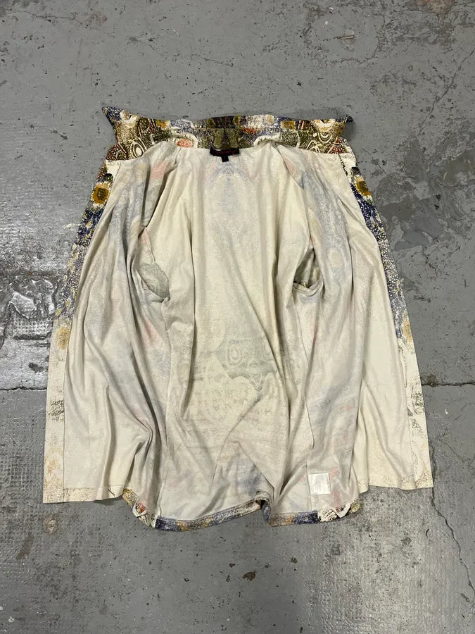 2000s Roberto Cavalli Mosaic Gradient White Shirt EjLixTH 5