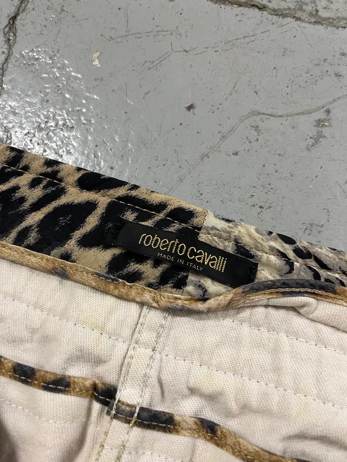 2000s Roberto Cavalli Multicolor Patchwork Flared Jeans HNGycUY 10