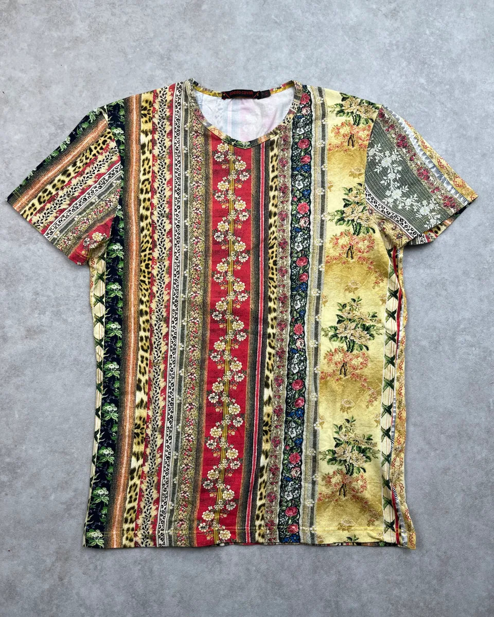 2000s Roberto Cavalli Multicolor Patchwork T-Shirt uRRCCAO 0