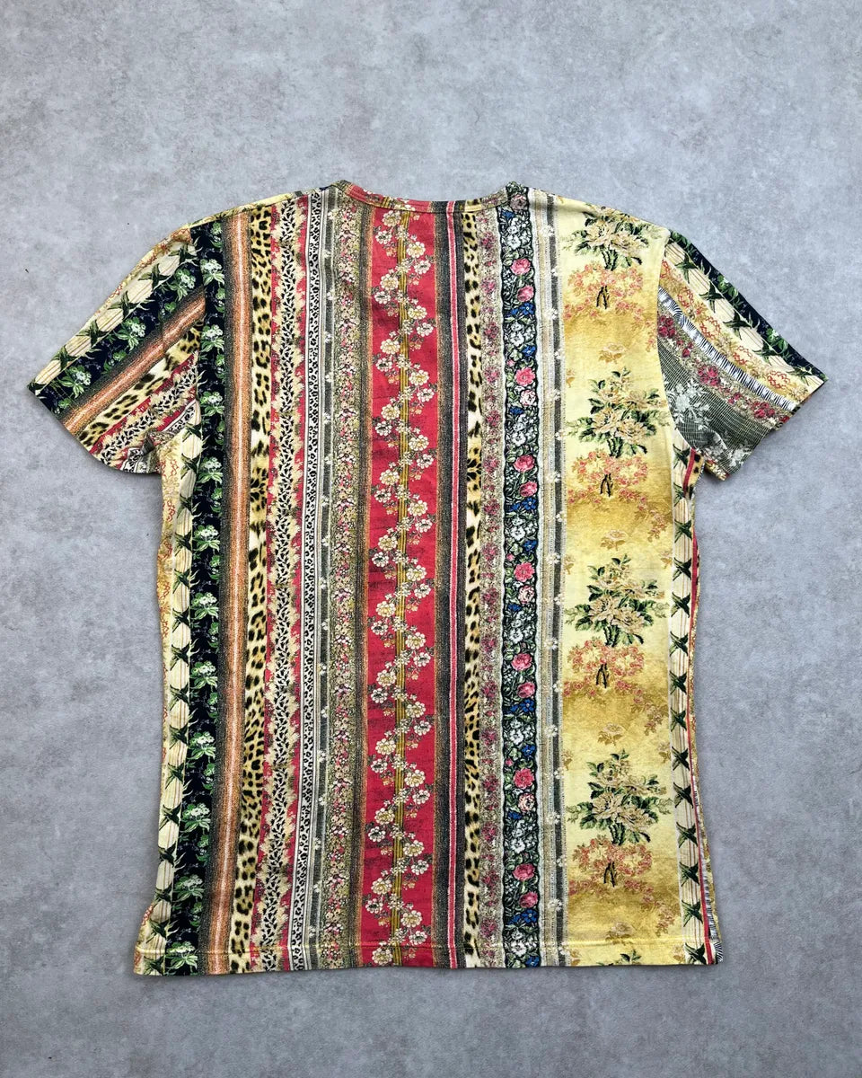 2000s Roberto Cavalli Multicolor Patchwork T-Shirt uRRCCAO 3