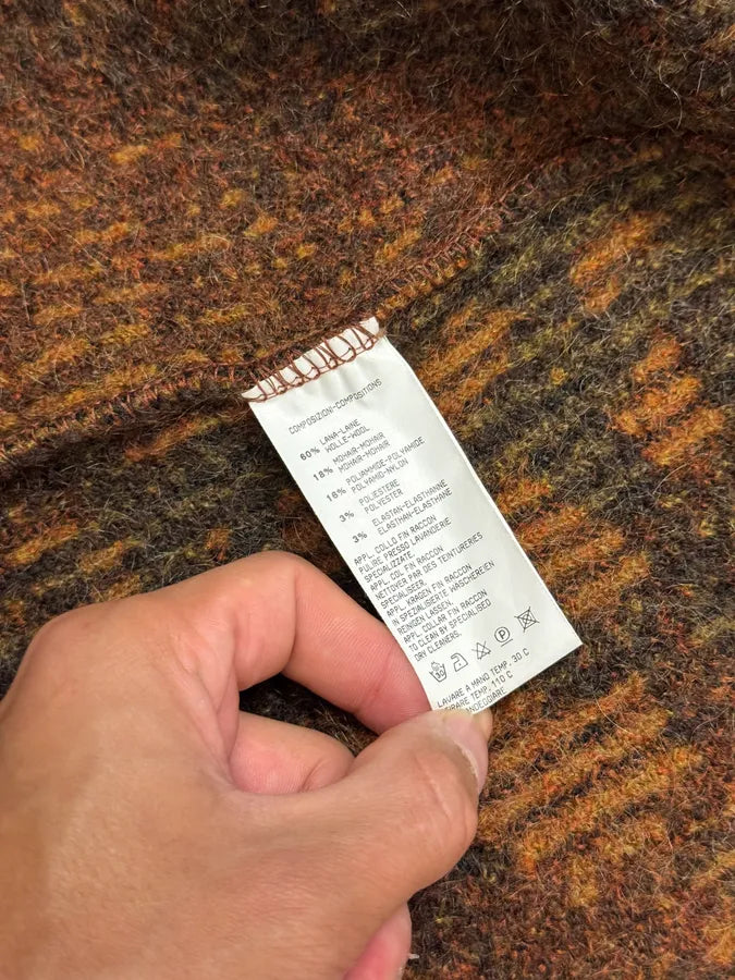 2000s Roberto Cavalli Multicolor Vulcano Wool & Mohair Cardigan Coat CLWaoBN 11