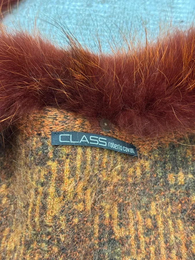 2000s Roberto Cavalli Multicolor Vulcano Wool & Mohair Cardigan Coat CLWaoBN 14