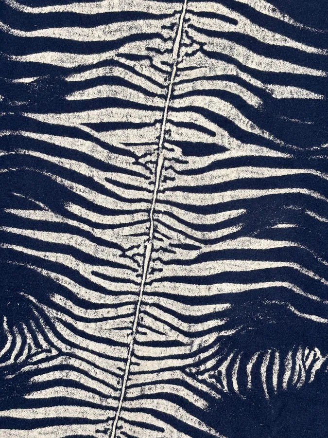 2000s Roberto Cavalli Navy Zebra Print T-Shirt  wqNnByu 6