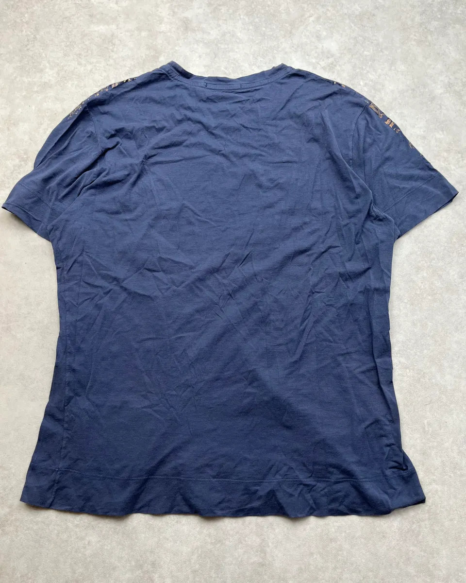 2000s Roberto Cavalli Navy Gold T-Shirt nuChgyt 7