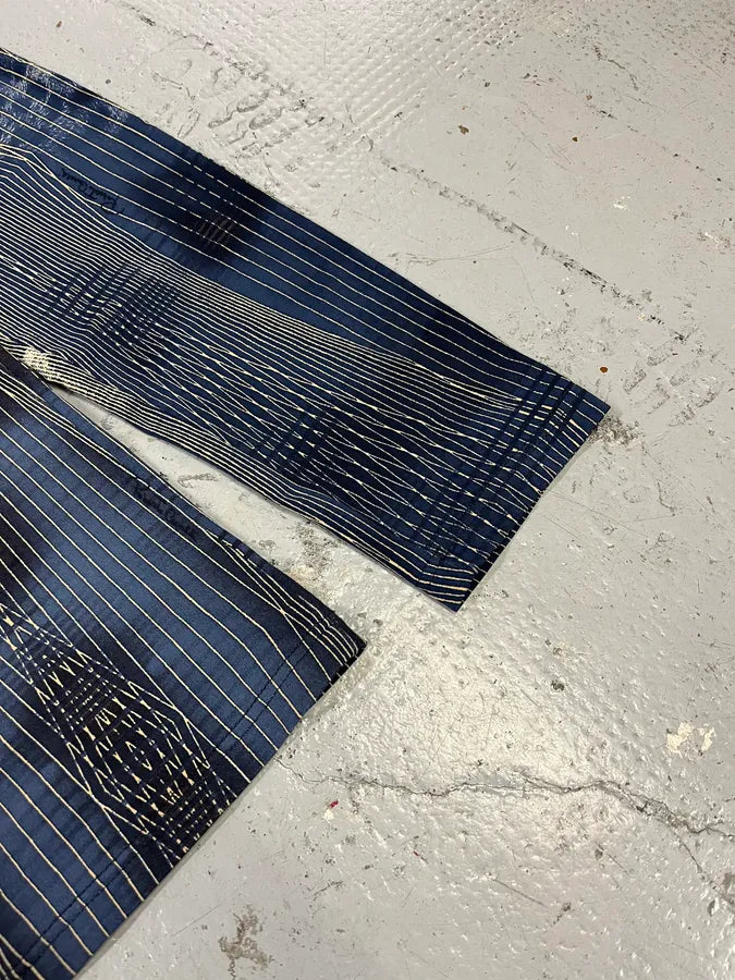 2000s Roberto Cavalli Navy Leopard Effect Abstract Longsleeves ERyQKnx 5