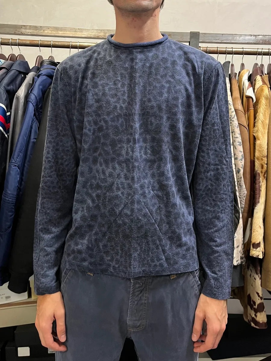 2000s Roberto Cavalli Navy Leopard Sweater xqphtpj 1