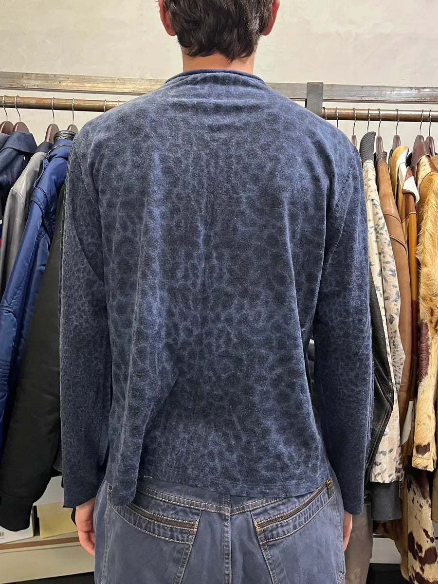 2000s Roberto Cavalli Navy Leopard Sweater xqphtpj 2