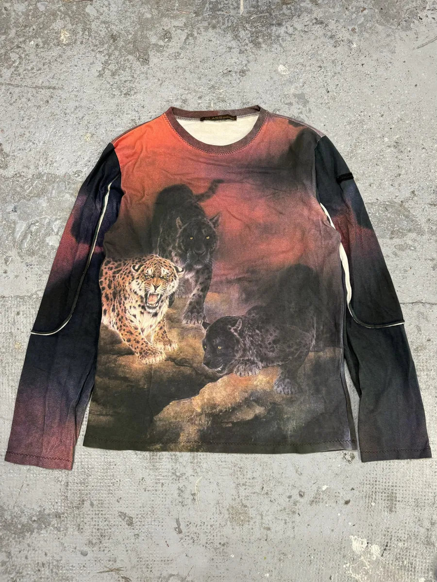 2000s Roberto Cavalli Obscure Tiger Longsleeves OjHxnQV 0
