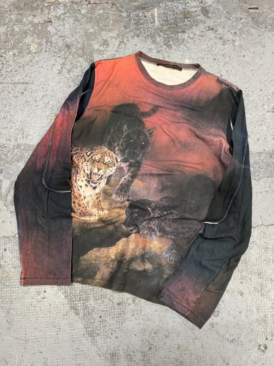 2000s Roberto Cavalli Obscure Tiger Longsleeves OjHxnQV 4