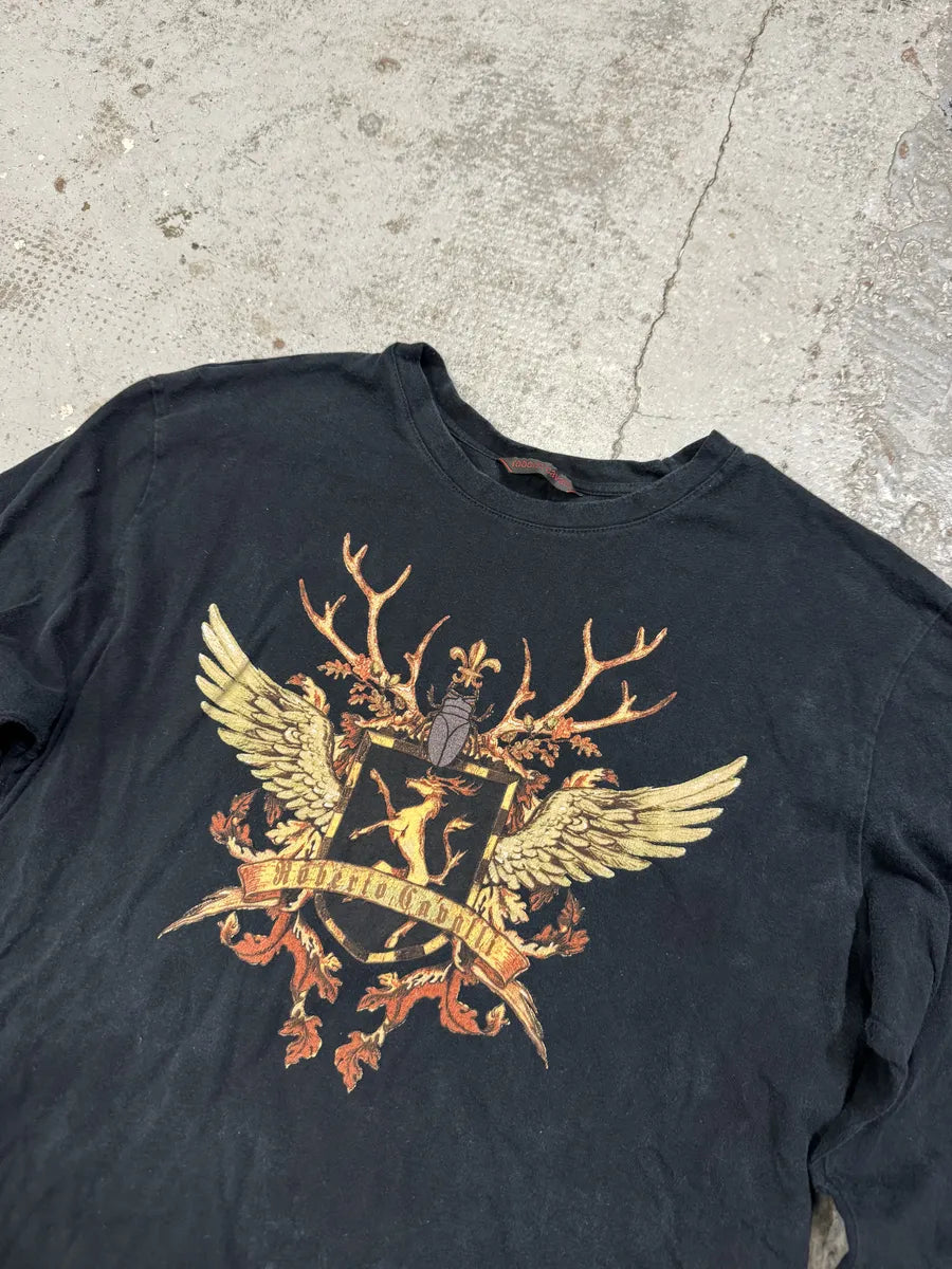 2000s Roberto Cavalli Old School Logo Black Longsleeves rnDOkkS 4