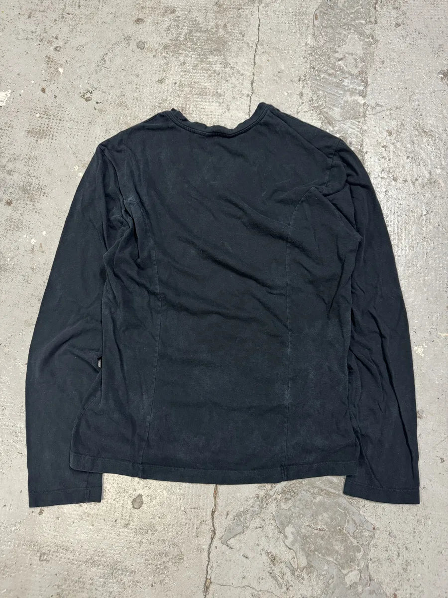 2000s Roberto Cavalli Old School Logo Black Longsleeves rnDOkkS 6