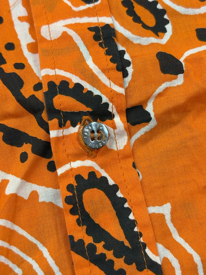 SS2003 Roberto Cavalli Orange Bandana Patterned Shirt shrTlBY 8