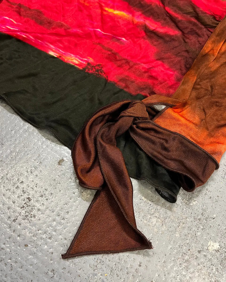2000s Roberto Cavalli Orange Red Sunset Longsleeve FMUACQn 5