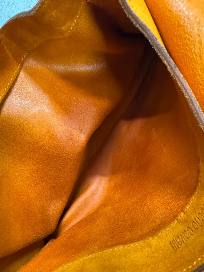 2000s Roberto Cavalli Orange Suede Leather Handle Bag cOwlTjp 5