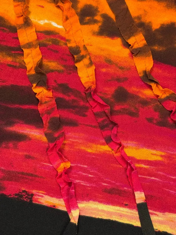 2000s Roberto Cavalli Orange Sunset Dress bjcUnMo 3