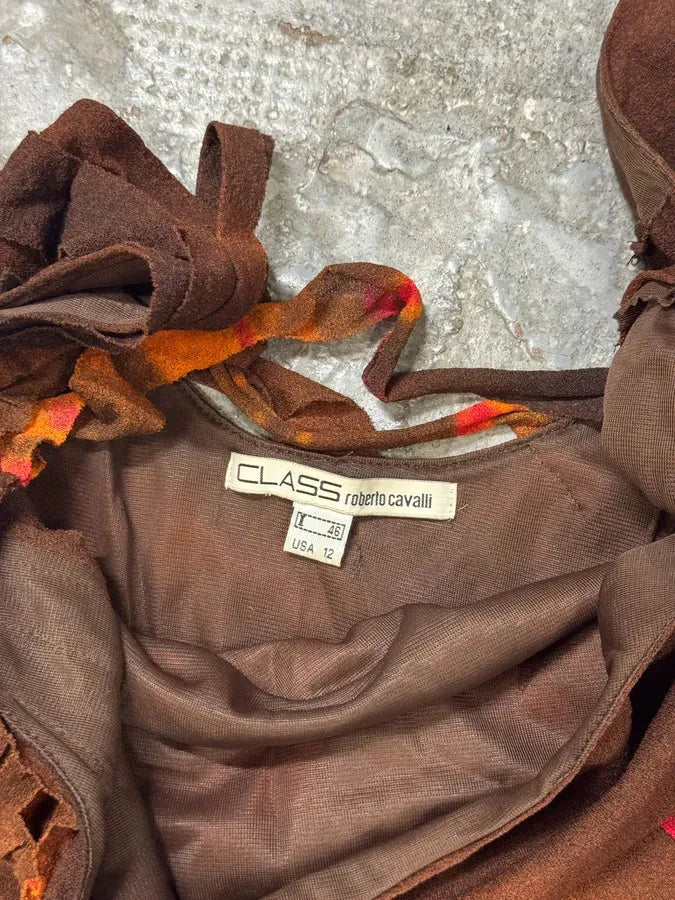 2000s Roberto Cavalli Orange Sunset Dress bjcUnMo 4