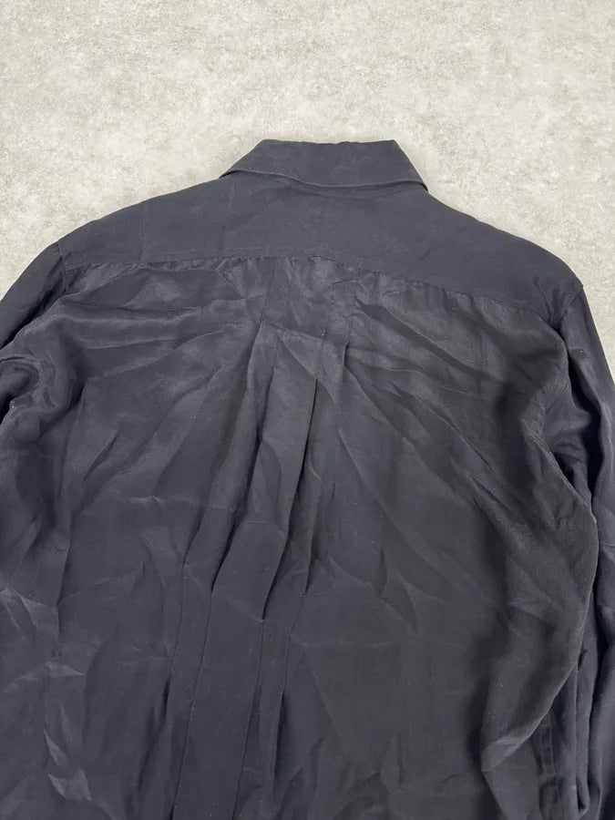 AW2008 Roberto Cavalli Ornament Black Light Classy Shirt HhHSvCd 5