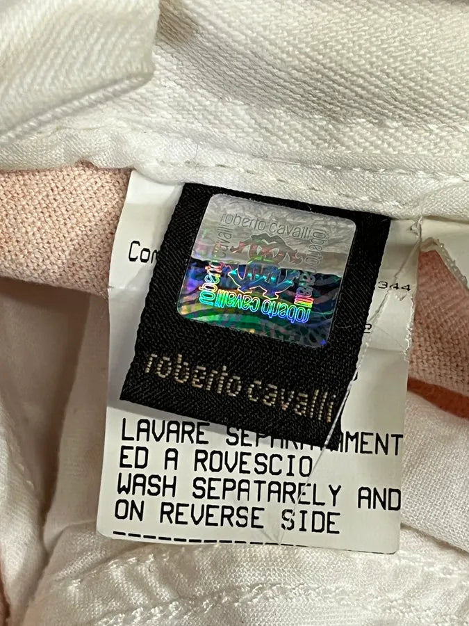 2000s Roberto Cavalli Overprinted Orange Flared Pants GqemjFL 11