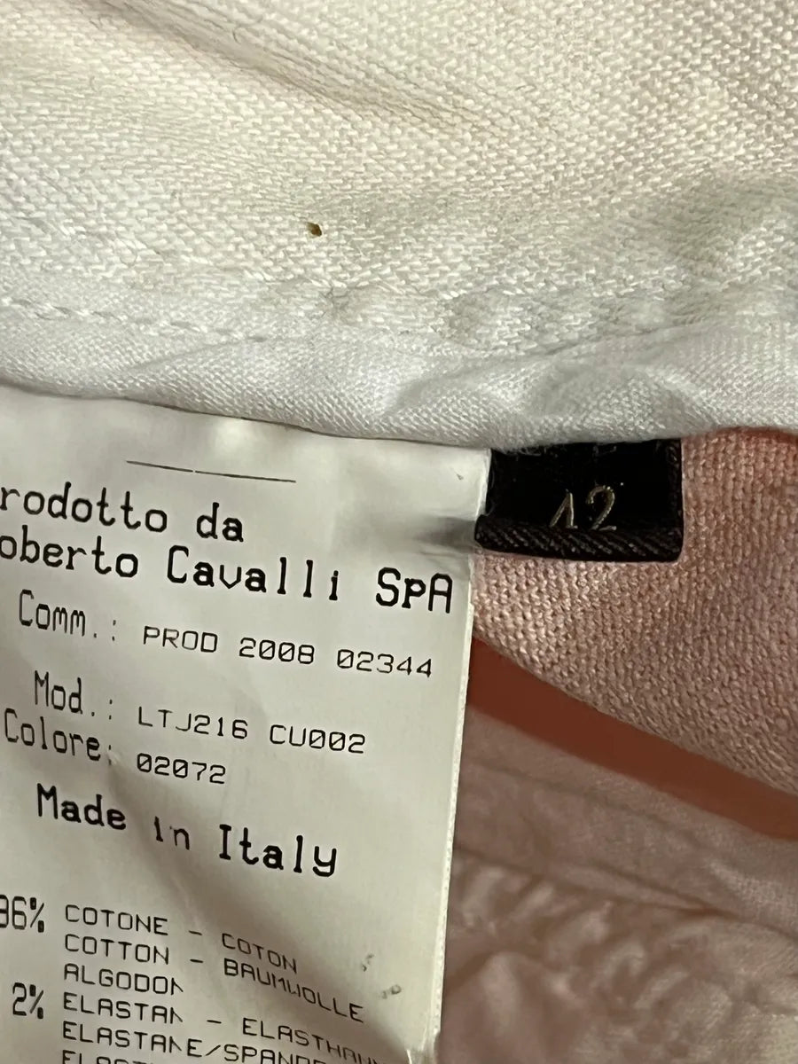 2000s Roberto Cavalli Overprinted Orange Flared Pants GqemjFL 9