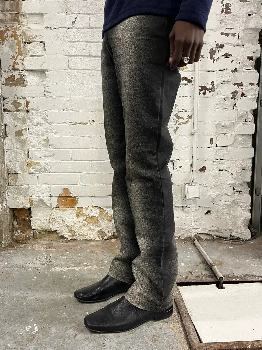 2000s Roberto Cavalli Paint Spray Black & White Pants soxePRT 1