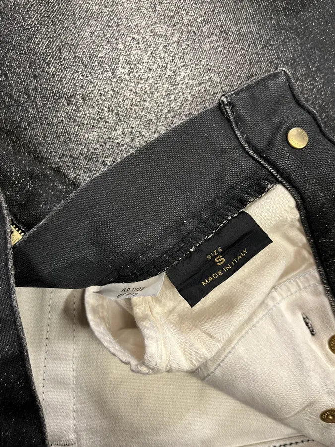 2000s Roberto Cavalli Paint Spray Black & White Pants soxePRT 11